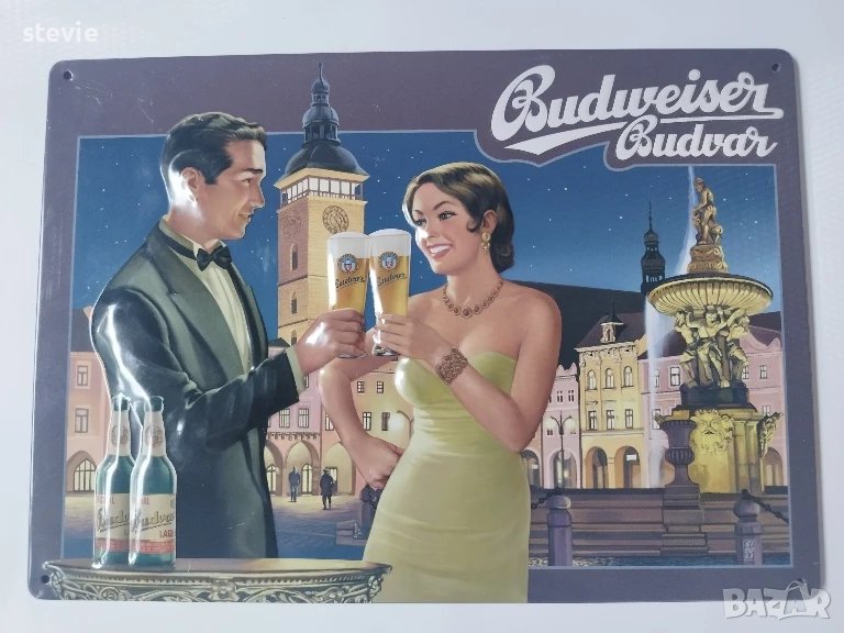 Нова рекламна табела Budweiser, снимка 1