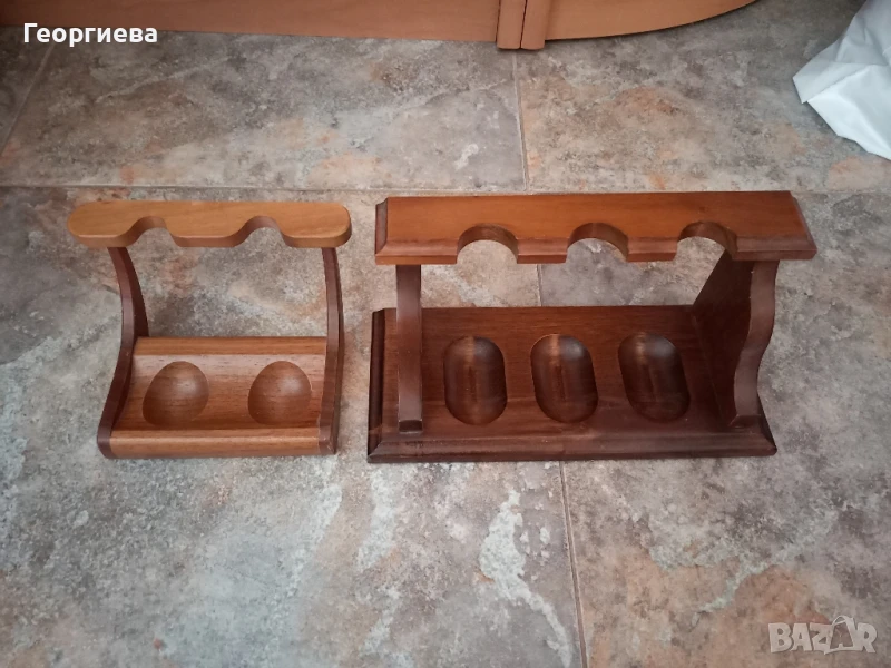 Две дървени поставки за лули, снимка 1
