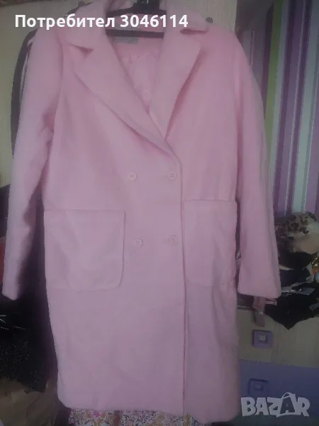 дамско розово палто, снимка 1
