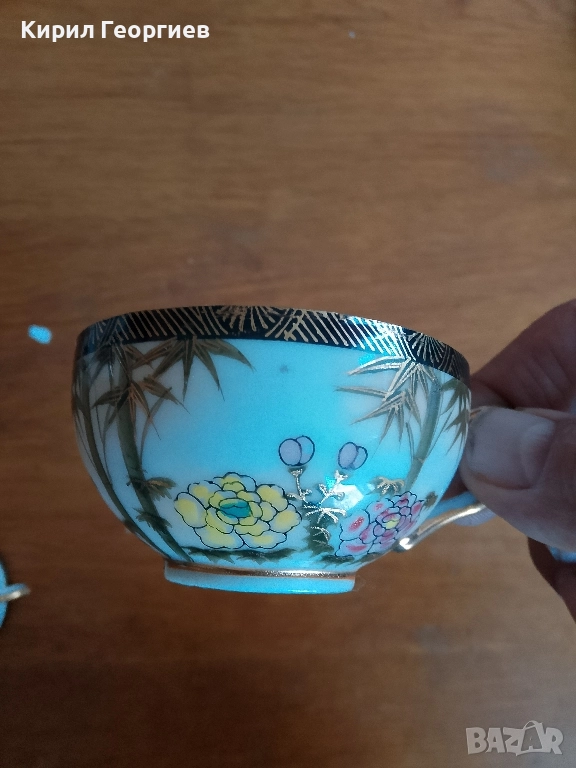 Две чаши за кафе от фин Китайски костен порцелан, снимка 1