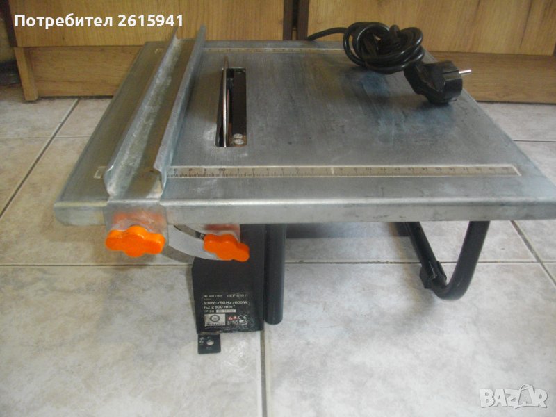 ф180мм/600W-Немска Профи Ел.Машина Рязане Плочки/Плочи Дебели 35 мм-Почти Нова-Отлична-Basic Meister, снимка 1