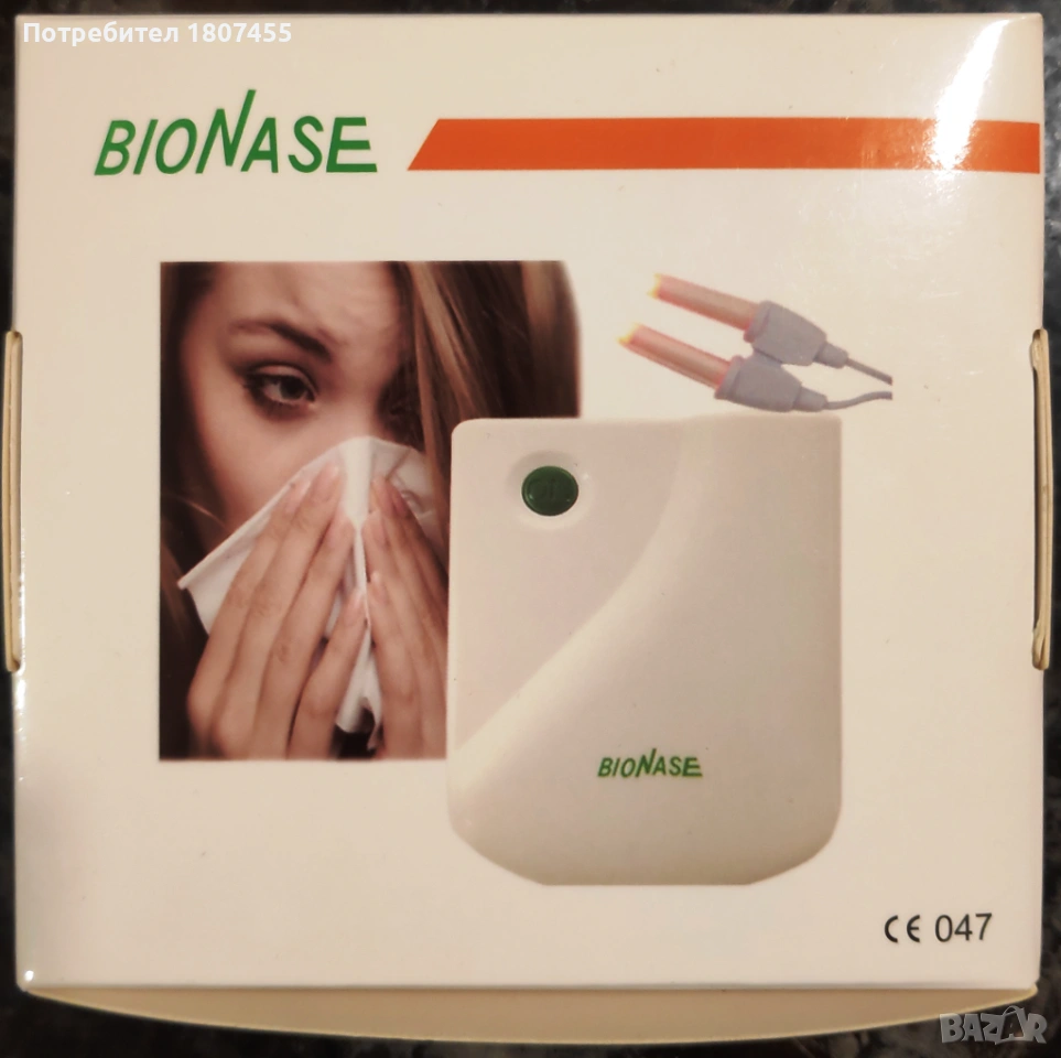 Устройство за назална терапия Bionase за синузит, настинки, алергии и ринит, снимка 1