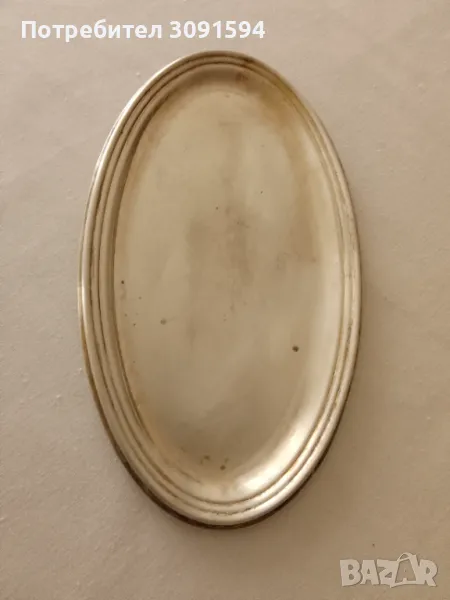  Италиански  сребърен Поднос проба 800 , снимка 1