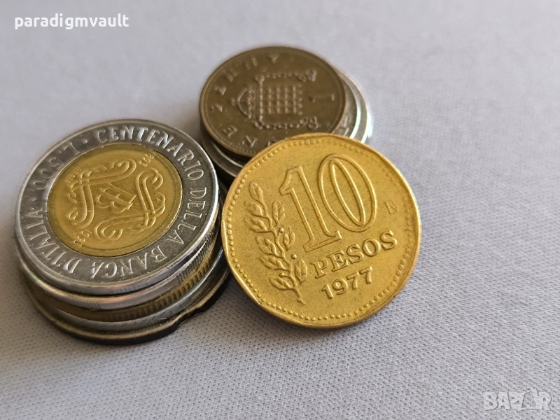 Mонета - Аржентина - 10 песо | 1977г., снимка 1