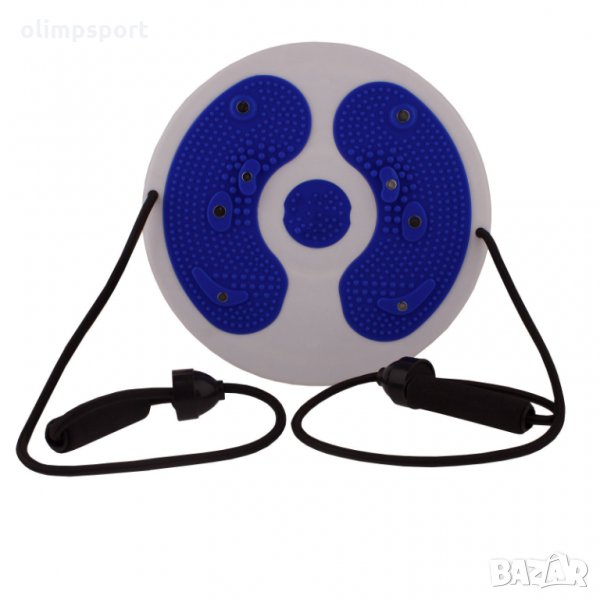 Диск за въртене с ластици 1032 нов ​Дискът за въртене (Waist Twister) с ластици и магнити тренира му, снимка 1