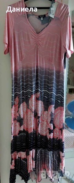 Лятна рокля в розово, снимка 1