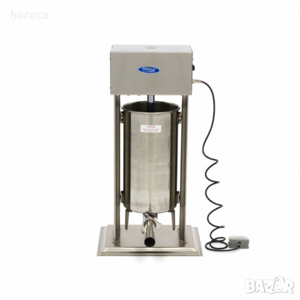 Автоматична пълначка за луканка, 15л - вертикална - от неръждаема стомана - с включени крачен педал , снимка 1