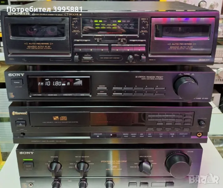 Двукасетъчен дек PIONEER, mod. CT-W205R

, снимка 1