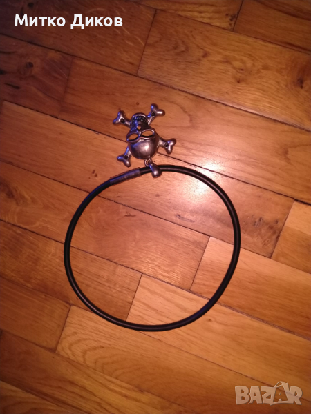 Верижка за врата череп 45см магнит , снимка 1