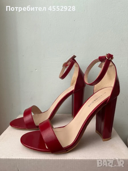 Дамски сандали с дебел ток, снимка 1
