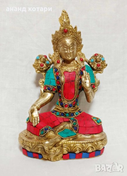 Тара - статуя с естествен корал, снимка 1