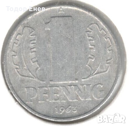 Germany D.R.-1 Pfennig-1963 A-KM# 8, снимка 1