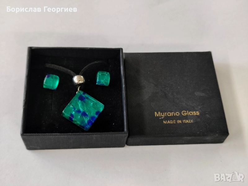 Колие и обеци murano glass Italy, снимка 1