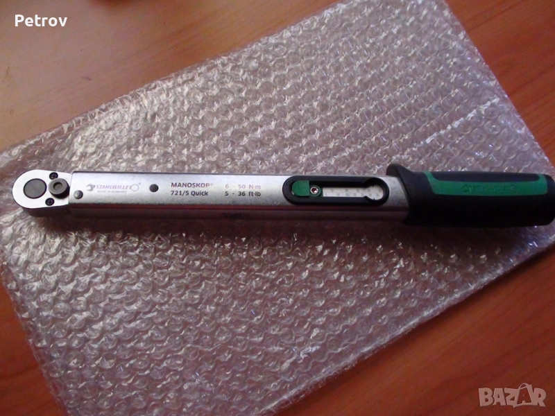 STAHLWILLE MANOSKOP 721/5 Quick - MADE IN GERMANY - 3/8" PROFI Динамометричен Ключ 6 - 50 Nm !!!!!!!, снимка 1