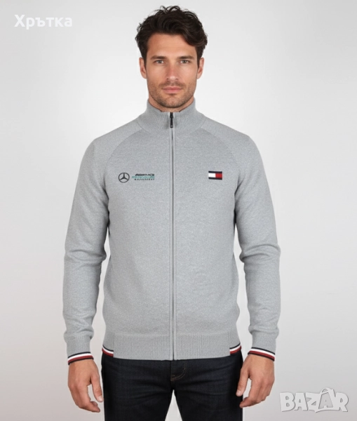 Tommy Hilfiger x Mercedes AMG - Оригинална мъжка жилетка с цип р-р S-M, снимка 1