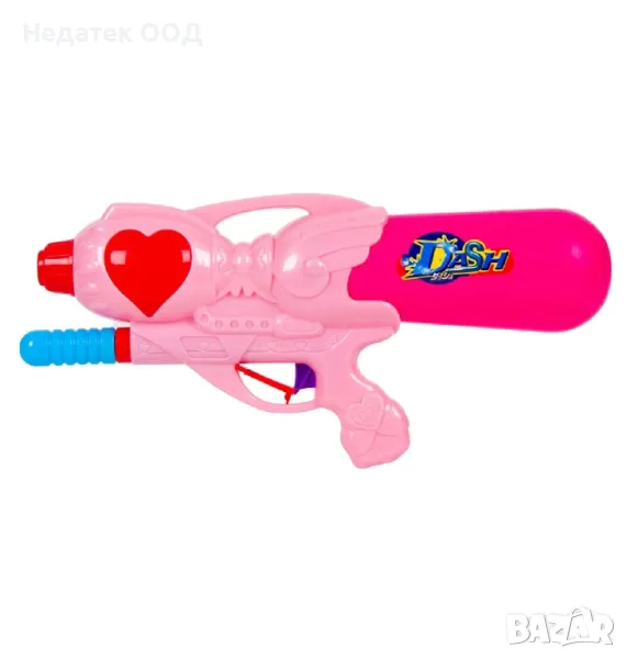 Детски воден пистолет, Розов, 34 см., снимка 1