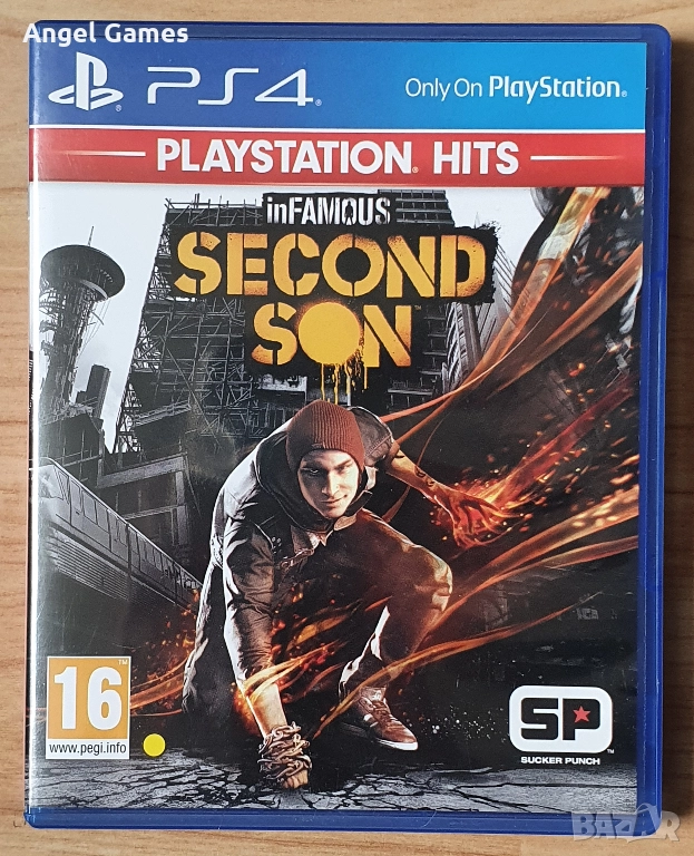 Диск с игра inFAMOUS Second Son PS4 Playstation 4 Плейстейшън 5 PS5, снимка 1