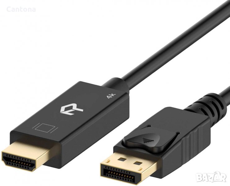 Rankie DisplayPort (DP) към HDMI кабел, 4K резолюция, снимка 1