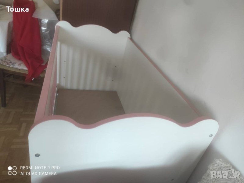 Детско легло с люлеещ се механизъм , снимка 1