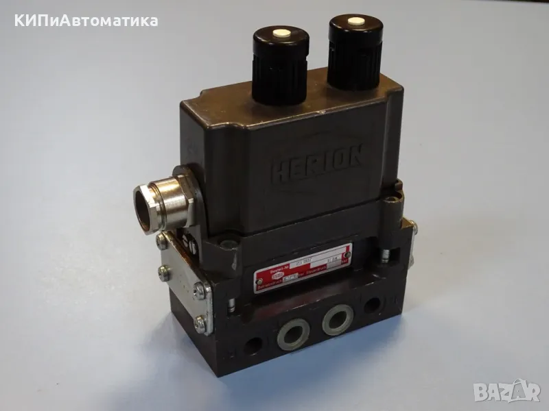 пневматичен разпределител HERION 25507E74 Solenoid Valve 24VDC G1/8, снимка 1