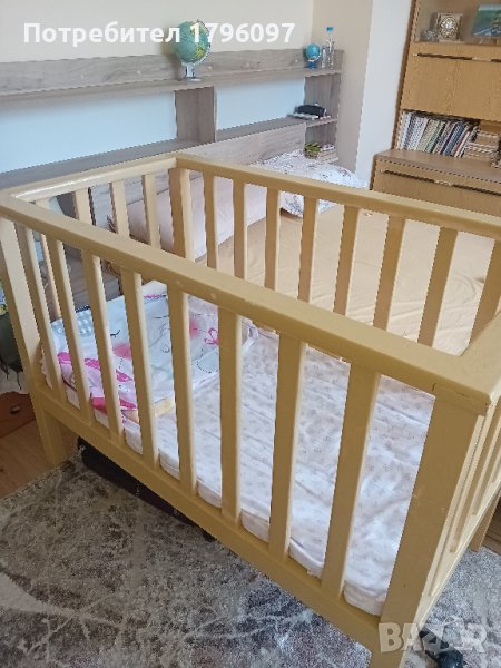 Детска дървена кошарка, снимка 1