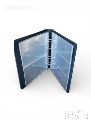 Папка с касета LUX за банкноти с 20 листа - OPTIMA стандарт , еко-кожа - черен, снимка 3 - Нумизматика и бонистика - 53178768