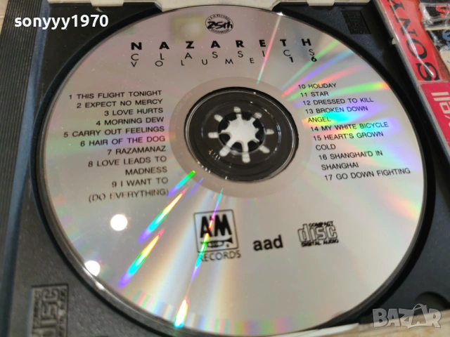 NAZARETH-ORIGINAL CD 0503261637H2E6R66, снимка 5 - CD дискове - 53724167