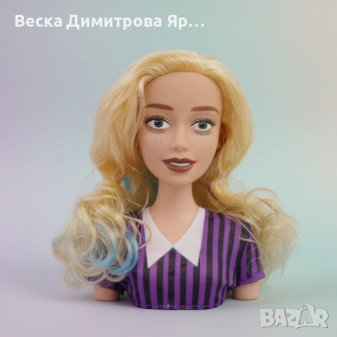 Торс на кукла за оформяне на прически с гребен – Глава за коса и грим, снимка 5 - Кукли - 52975526