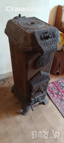 Печка на твърдо гориво с антикварна стойност, снимка 2 - Антикварни и старинни предмети - 53306547
