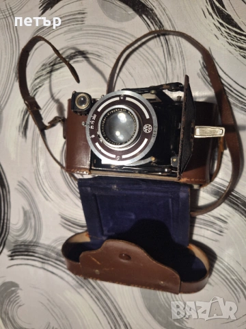 Ретро сгъваем немски фотоапарат, снимка 3 - Антикварни и старинни предмети - 53056650