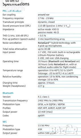 Sennheiser PXC 550 Bluetooth Слушалки, снимка 11 - Bluetooth слушалки - 51779517