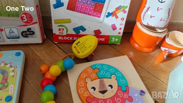 Запазени дървени образователни играчки за деца (2-3 г.) – Монтесори, снимка 7 - Образователни игри - 52532671