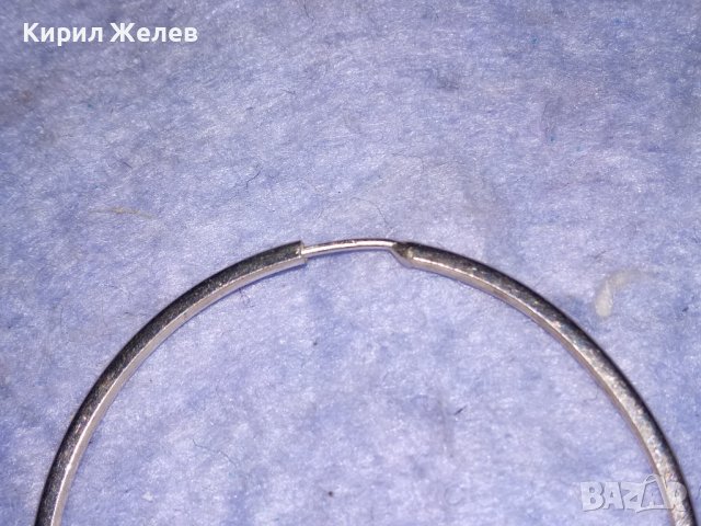 КЛАСИЧЕСКА СРЕБЪРНА ВИНТИДЖ ОБЕЦА СРЕБРО 925 РЪЧНА МАЙСТОРСКА ИЗРАБОТКА 26571, снимка 7 - Обеци - 40938470