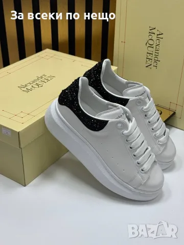 Alexander McQueen Дамски Маратонки С Кристали👟Дамски Спортни Обувки С Камъни - 3 Цвята Код E143, снимка 4 - Маратонки - 55799954