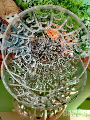 Разкошни купи ретро   пресовано стъкло. Германия ., снимка 10 - Чинии - 49013323