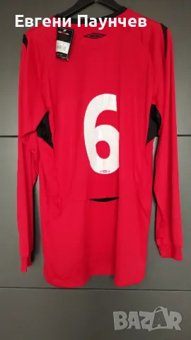 Нова Umbro спортна мъжка блуза размер XL червена, снимка 3 - Спортни дрехи, екипи - 50385839