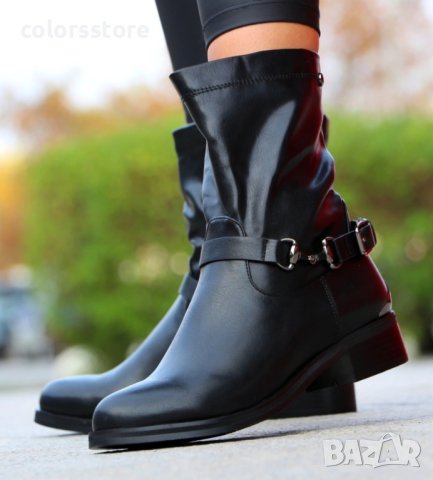 Равни боти - черна кожа - 922-920