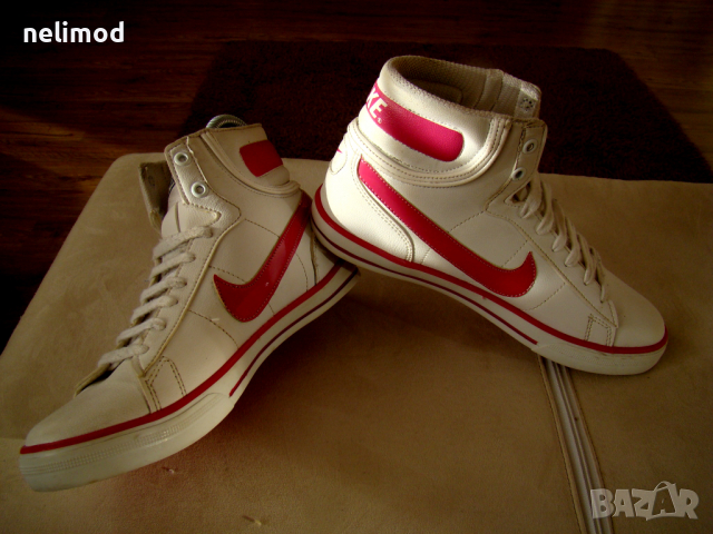 Nike original иСТИНСКИЯ чЕРЕН пЕТЪК на 45,00 лв size UК 6 39номер...естествена кожа, снимка 2 - Кецове - 36342879