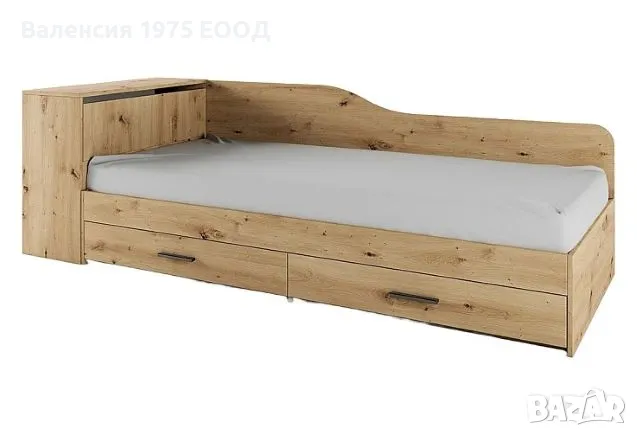 Легло с чекмеджета и ракла Сити 2005 дъб артисан или комбинация мока/ лате