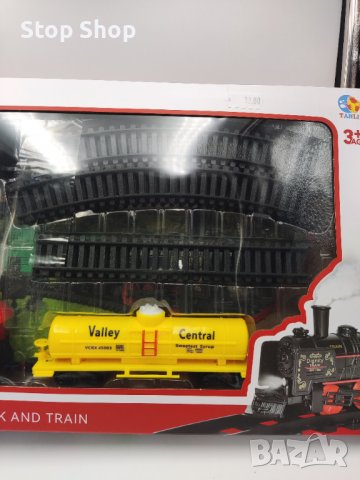 Влак с релси на батерии , снимка 3 - Влакчета, самолети, хеликоптери - 39431419