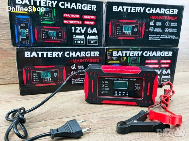 Зарядно устройство за кола , 12V 6A, LCD дисплей, режим на ремонт, снимка 15 - Друга електроника - 53663094