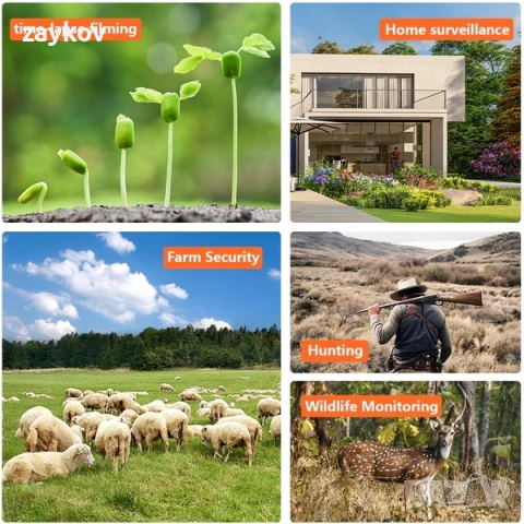 4GLTE Соларни панели за наблюдение на пътеки 60MP 5K PR903G, снимка 10 - Друга електроника - 53357280