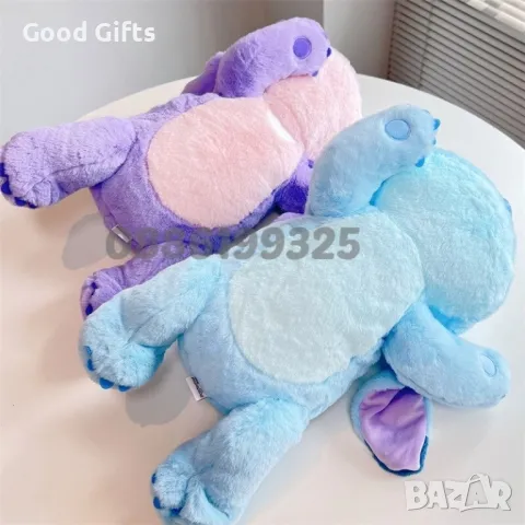 Голяма Плюшена играчка Лило и Стич Плюшена възглавница Стич, 56см, снимка 2 - Плюшени играчки - 47327002