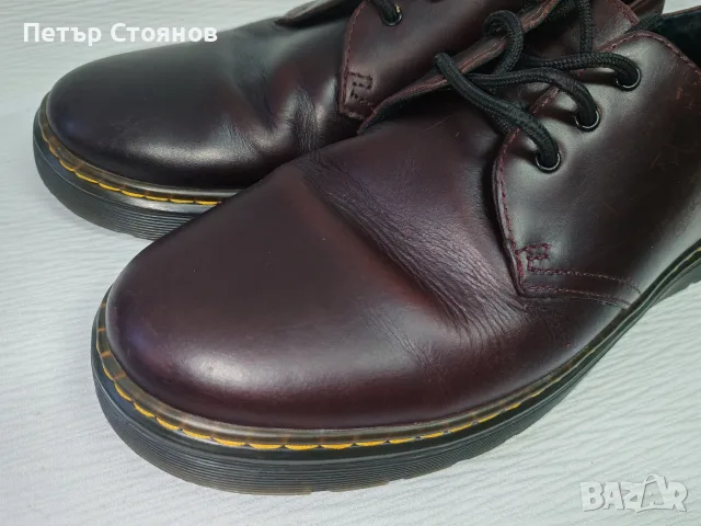 Чудесни мъжки обувки от естествена кожа Dr Martens №44, снимка 4 - Ежедневни обувки - 56118434