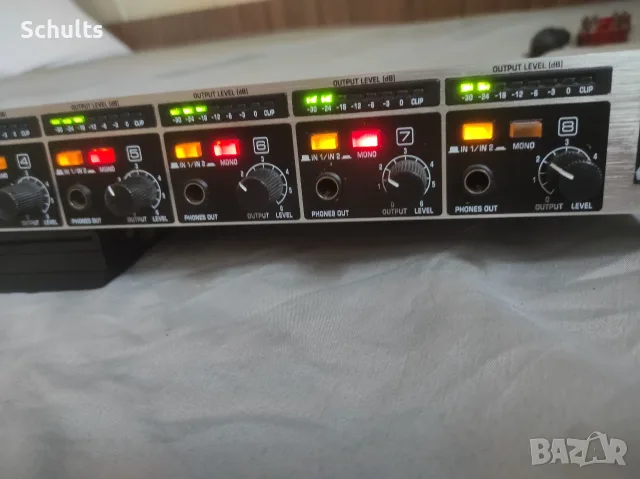 Behringer ha 8000 професионален слушалков усилвател, снимка 5 - Аудиосистеми - 55829631