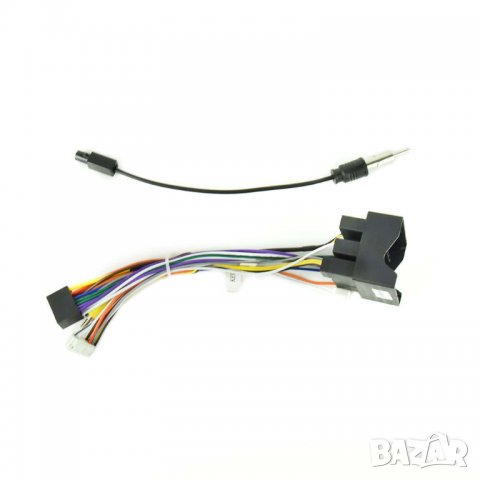 VW букса, ISO адаптерен кабел, Volkswagen, кабел за мултимедия, преходник аудио плеър, радио за кола, снимка 4 - Аксесоари и консумативи - 39002335