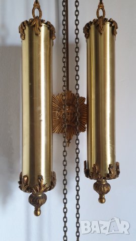 Бронзов рядък стенен механичен швейцарски часовник, снимка 11 - Антикварни и старинни предмети - 42497168