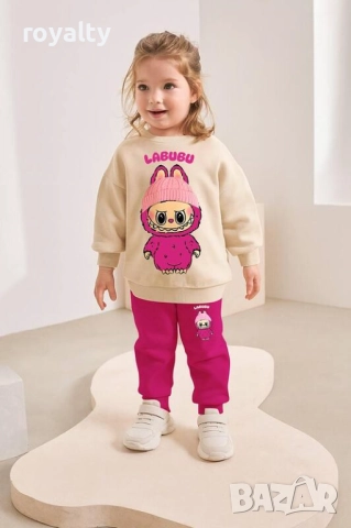 Детски ватиран комплект LABUBU – размери от 3 до 10 години
