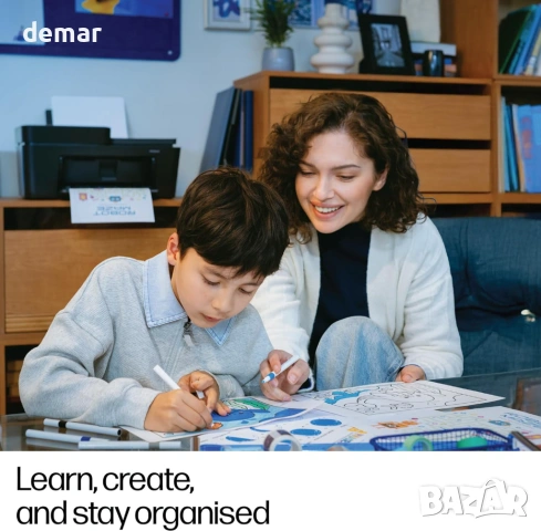 Многофункционален принтер HP DeskJet 4310, безжичен, цветен, ADF, снимка 8 - Принтери, копири, скенери - 53632774