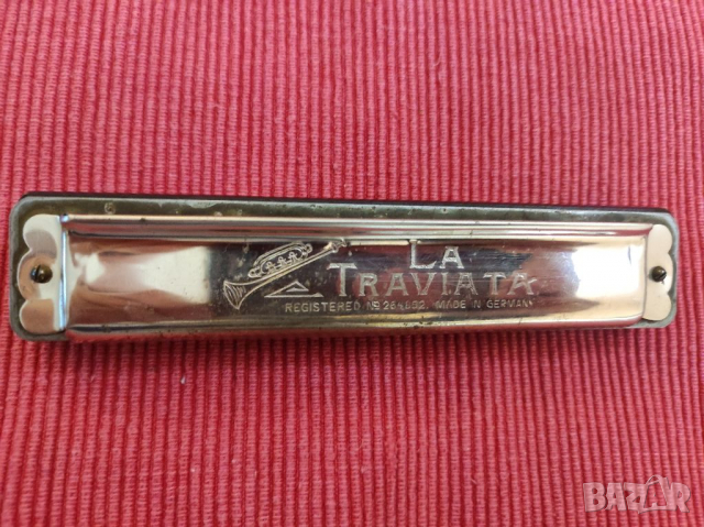 Стара хармоника LA TRAVIATA. , снимка 3 - Духови инструменти - 36406905